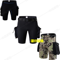 Mens technical diving shorts Technical diving swimming trunks Surf warm shorts Sailing Windsurfing pocket Snorkeling pants