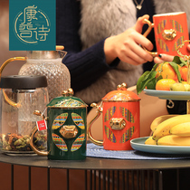 Kangpushi Year of the ox New product couple cup to cup Ceramic national tide Chinese style mug Wedding pair of cups gift