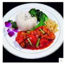 Claypot rice cooking package Steamed braised boiled tomato beef rice 200g Promotional Chinese fast food light meal conditioning package