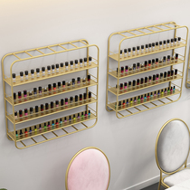 Modern minimalist Multilayer Nail Polish Shelf Wall-mounted Mechia Shelf Wall Iron Art Shelf Cosmetics Display Shelving