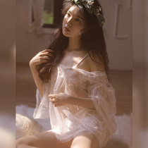 Sexy lingerie female cute sex pajamas Hot flirting passion suit Night dress tease seduction bed uniform white