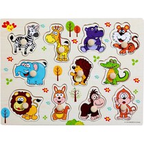 6 puzzle board animal 8621 building block hand Board digital board geometry drawing panel panel panel 1-2-3 years old 667763