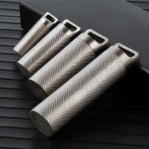 Swept Away Outdoor Pure Titanium Containing Bin Sealed Capsule Wild Moisture-Proof Pendant Key Pendant Medicinal Powder Sheet Carry-on