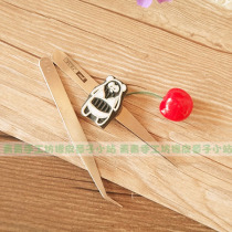 Full front precision stainless steel pointed elbow small clip tweezers DIY cute rubber stamp accessories gadget