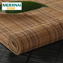 Meierne bamboo curtain roller curtain blackout curtain hand pull lift sunshade home bedroom study living room partition