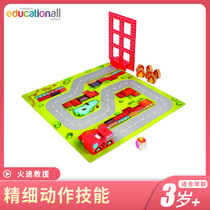 2020 new Oumon Beldo Fire Rescue Early Education Educational Toys 3 Years Old 4 Years Old Children Fun Board Games Rules