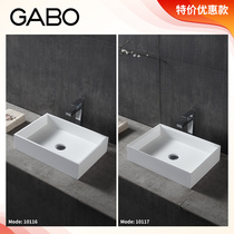 QC Artificial Stone Tabletop Art Basin Personalized Creative Wash Basin Basin Square Wash Basin 10116 Guanbo