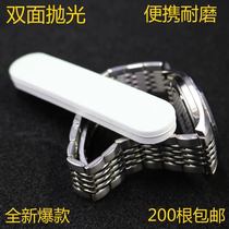 Polishing rods on silver rods Short silver jewelry maintenance remove stains black dot scratch oxidation