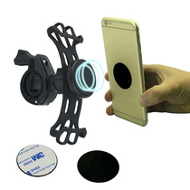 Amazon Bike Mobile Phone Holder Rubber Fascia Electric Car Magnet Phone Rack Motorcycle Mobile Phone Holder
