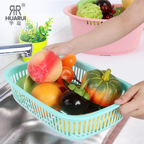 Water filter basket Plastic dish rack Water filter basket Fruit and vegetable rack Kitchen water filter basket Drain basket Plastic shelf large