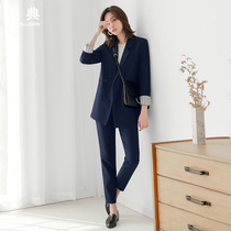 Professional suit suit female 2021 new spring and autumn Korean fashion small suit jacket temperament OL casual two-piece suit