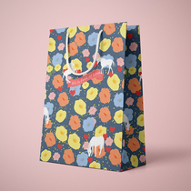 Teachers Day gift bag ins style simple portable large capacity gift bag packaging paper bag portable tote bag