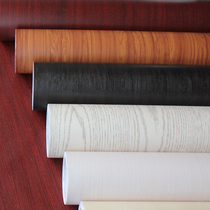 Thickened waterproof self-adhesive wallpaper old furniture wardrobe desk flip Cabinet new sticker wood grain sticker 20 m