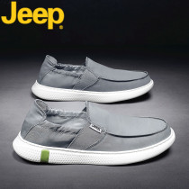 jeep jeep canvas shoes mens shoes 2021 new trendy shoes summer breathable one pedal lazy casual cloth shoes men