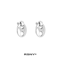 (New) RSNY geometric earrings female fashion simple niche design sense temperament senior tassel ins earrings