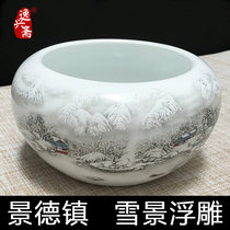 Yixing Zhai wash brush brush brush brush ceramic antique brush set Calligraphy traditional painting supplies student small pen washing tank wash tea tea ceremony study Four Treasures