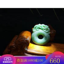 Nanyang jade pendant double-sided antique craftsmanship rich peace button men and women welfare new jewelry Dushan Jade