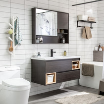 Nordic bathroom cabinet Simple modern bathroom cabinet Bathroom sink Sink washbasin washbasin cabinet combination small household