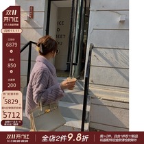 CC fur Milky Way imported purple standard small female mink whole mink coat mink fur fur coat women