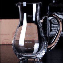Crystal red wine wake-up wine vessel White wine swallow glass wine vessel Cm cup wine jug Spirits with handle with scale jug