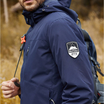 simboo autumn and winter sports outdoor stormtrooper mens cold-proof thickened warm down cotton liner mountaineering suit womens large size