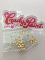 (Spot) Japanese imported Jewelry-nail Golden small leaf horse eye Willow nail 50 300 Jewelry