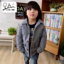 Baby cotton-padded jacket cotton thick boy cotton coat autumn and winter clothes cotton clothes childrens cotton clothes winter fashion Plaid