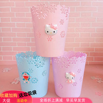 Mini trash can cute desktop trash can countertop storage bucket small creative trash can macaron color paper basket