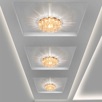 Round aisle Foyer lights Entrance walkway Corridor lights Crystal ceiling lights Spotlights led ceiling lights Downlights