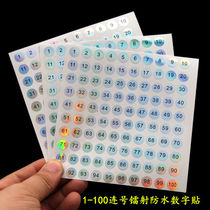 Label sticker nail polish glue color number sticker number number color number laser waterproof nail art shop with label sticker 1 to 1