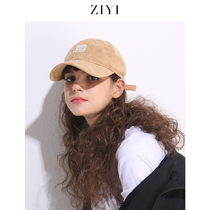  ZIYI autumn and winter hat female Korean fashion trendsetter baseball cap street wild cap black student ins