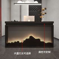 Simple modern new Chinese style Small shop cashier Clothing store Beauty salon bar foot bath shop Front desk Reception desk