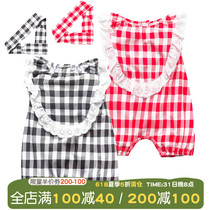 Female Baby Conjoined Clothes Autumn Summer Clothing Baby Boy Newborn 0 Outer Suit 3 Tennis Red 6 Months 1 Year Old For Outfits