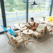 Bar Bar Bar Kit Red Leisure Single-person negotiate the same sofa in the seating area