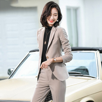 Small suit coat female spring and autumn 2022 new temperament goddess fan dress work suit high - end professional suit suit