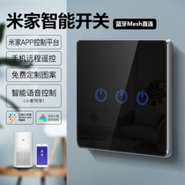 Apply Xiaomi's voice smart switch to control the panel of cats elves little love classmates double-controlled three fires