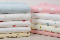Printed cotton knitted cotton fabric air layer childrens warm clothing fabric two meters
