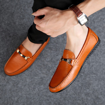 Mens Bean Shoes Trends 2022 Spring Mens Shoes New Dermis Soft Bottom 37 Yard Sloth A Foot foot Casual Leather Shoes