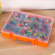 Lego containing box lego classification box Toy Building Blocks Small Grain Parts Divided with transparent Split Finishing Boxes