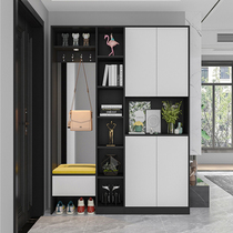 Entry into the door Entrance Door Shoe Cabinet Cloister Hood Cabinet Integrated Brief Modern Large-capacity Door Hall With Mirror Locker