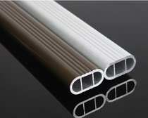 Thickened wardrobe hanger Rod hanger Rod support clothes rod wardrobe inner flat Rod aluminum alloy wardrobe rod hardware accessories