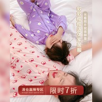 Chen Tai Pig L Mother Girl Clothes 2021 Summer New Printed Foreign Air Comfort Conjoined Clothes Childrens Baby Home Clothes