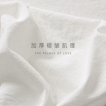 Background cotton linen tablecloth photo ins Picnic cloth tablecloth dessert Pure white photography Nordic dormitory fabric style