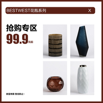 (Limited discount area) large glass vase Ceramic Vase ornaments living room vase soft decorations