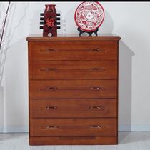 All solid wood new Chinese style four five six bucket cabinet large capacity bedroom storage drawer cabinet custom custom custom oak