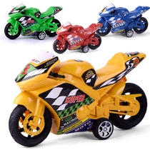 Car model emulation Inertial Motorcycle Toy Car Children Plastic Model Toy Car Wholesale Land stall Source