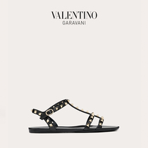 VALENTINO VALENTINO GARAVANI Ladies ROCKSTUD Rubber Rivet Low Heel Sandals