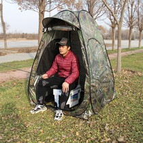 Quick-open rainproof free-standing fishing tent winter double-layer windproof and warm single fishing shed automatic fishing equipment