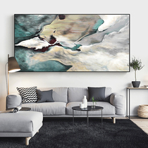 Pure hand-painted oil painting new Chinese banner living room sofa background wall decorative painting restaurant corridor study modern hanging painting