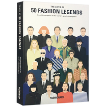 English original book The Lives of 50 Fashion Legends50 in the fashion world legend